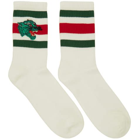 mens gucci socks fake|gucci panthger socks.